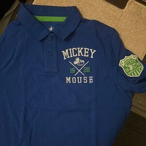 Disney Blue Mickey Mouse Polo Shirt